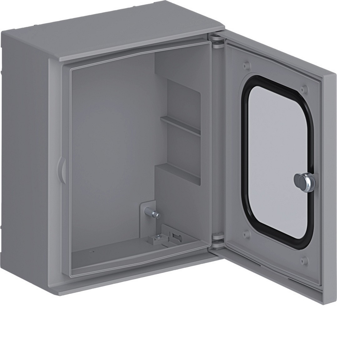 Orion Plus, poliestera, stikla durvis 350X300X160