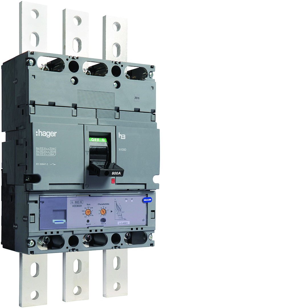 MCCB h1000 3P 70kA 800A LSI