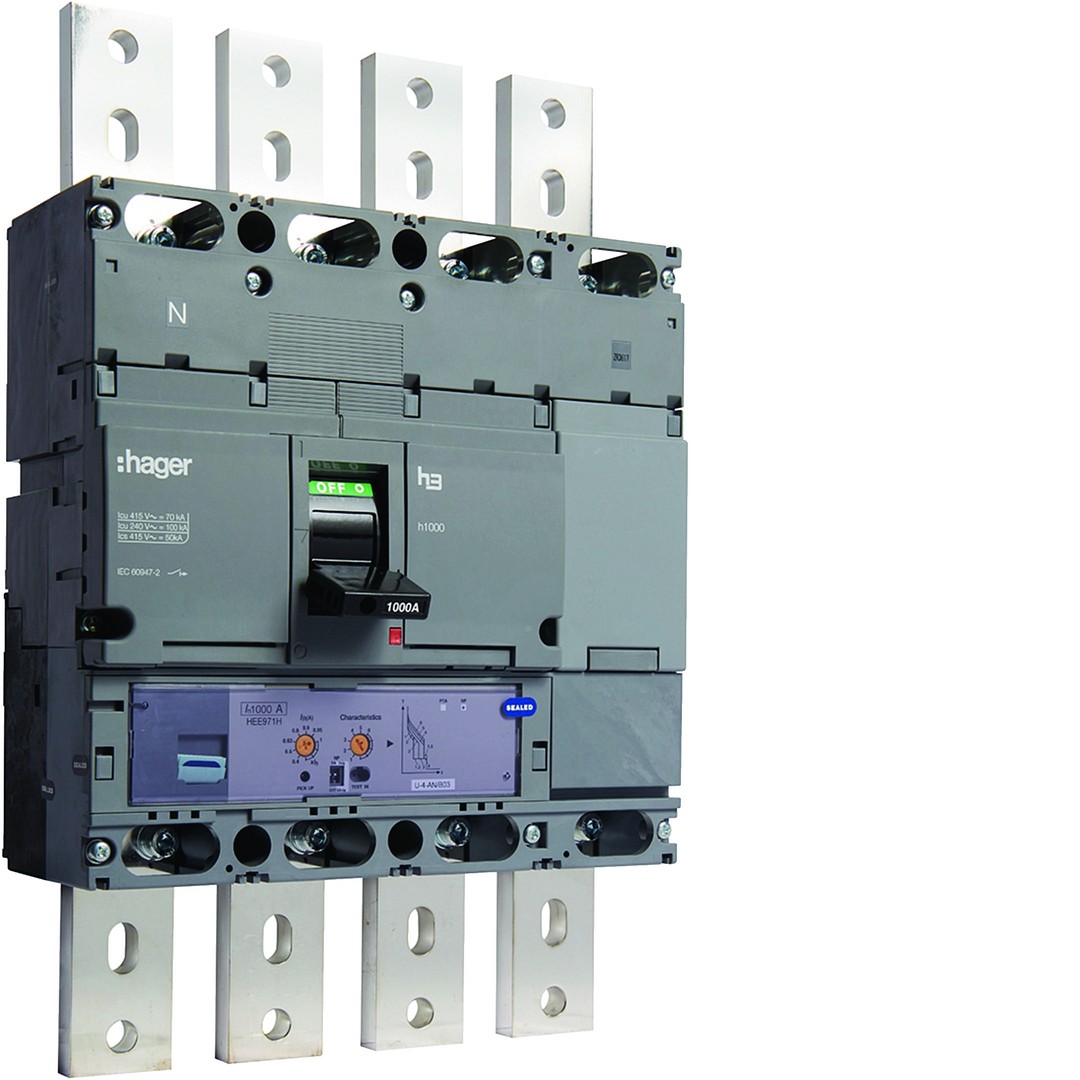 MCCB h1000 4P 70kA 1000A LSI