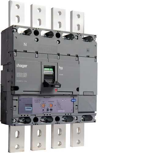 MCCB h1000 4P 70kA 1000A LSI