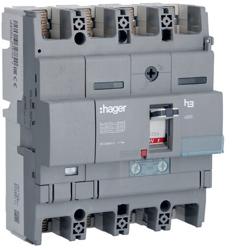 MCCB X250 4P 60% 40kA 125A TM