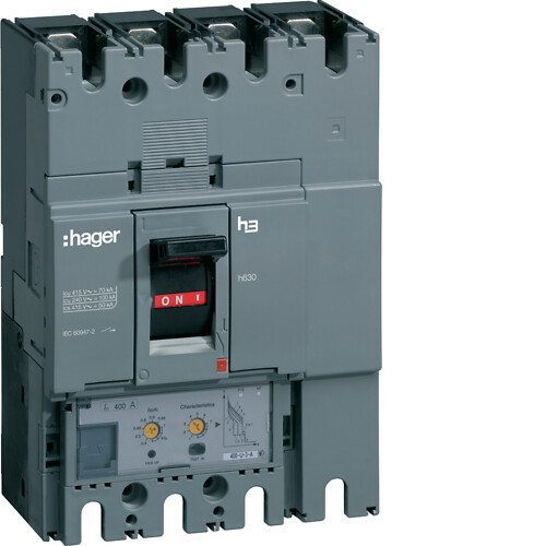 MCCB h630 4P 50kA 400A LSI