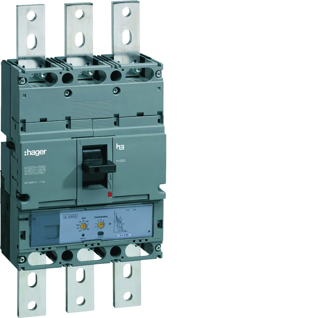 MCCB h1000 3P 50kA 1000A LSI