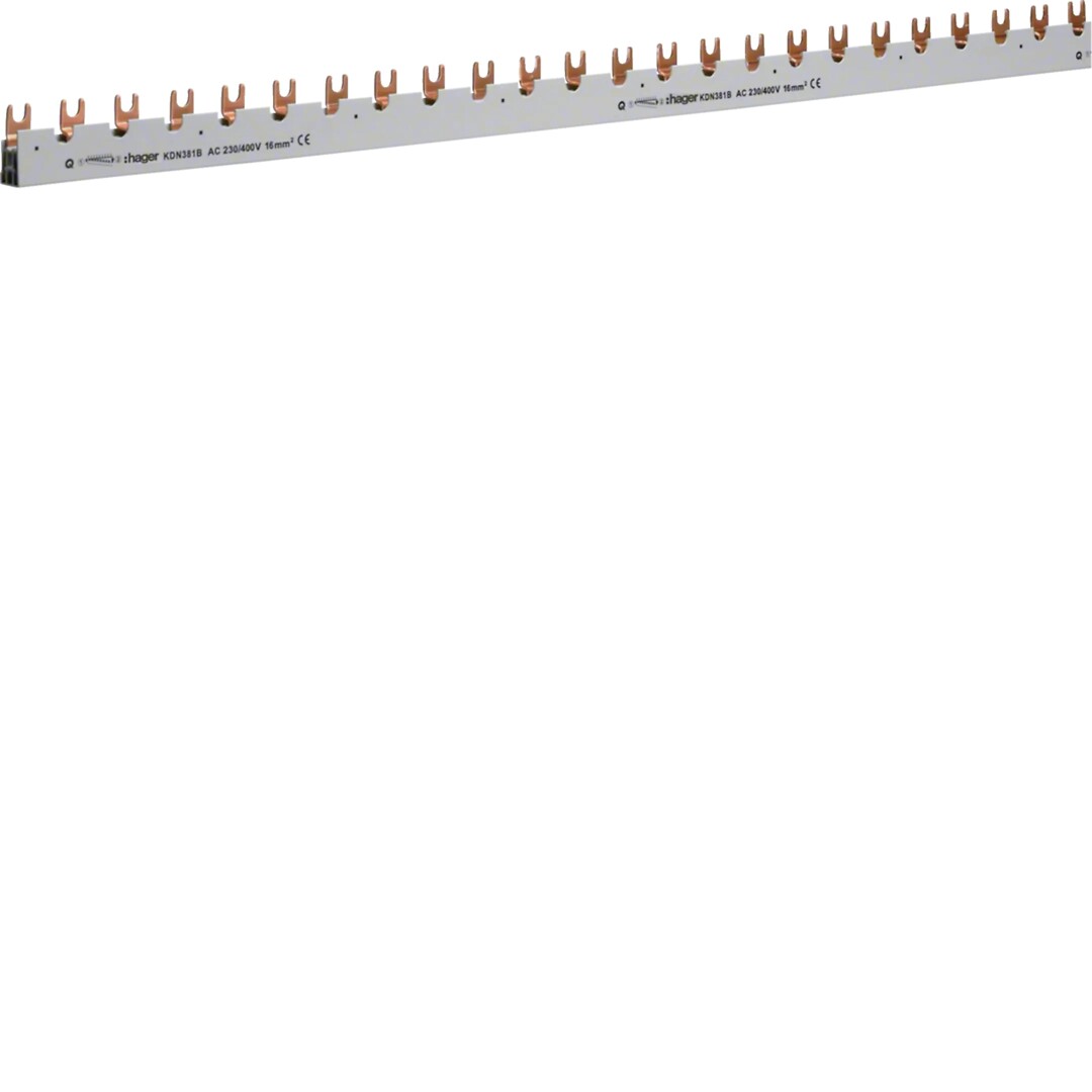 Kopne 3 polu ar palīgslēdzi, dakšu savienojums 16mm² 80A 39 moduļi