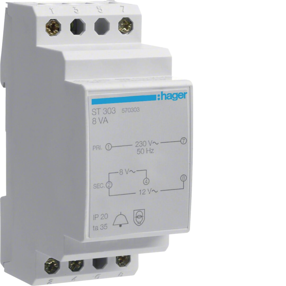 Zvana transform. 8V/1A O. 12V/0,67A