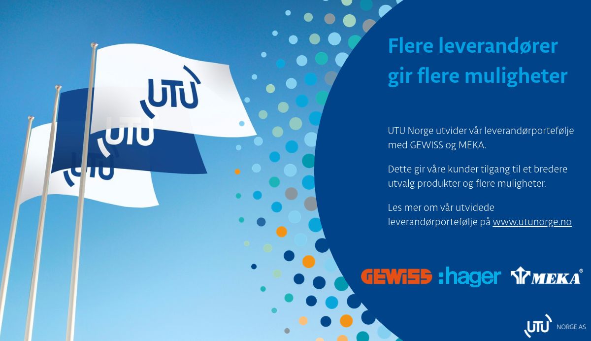 Nettside banner om nye leverandører