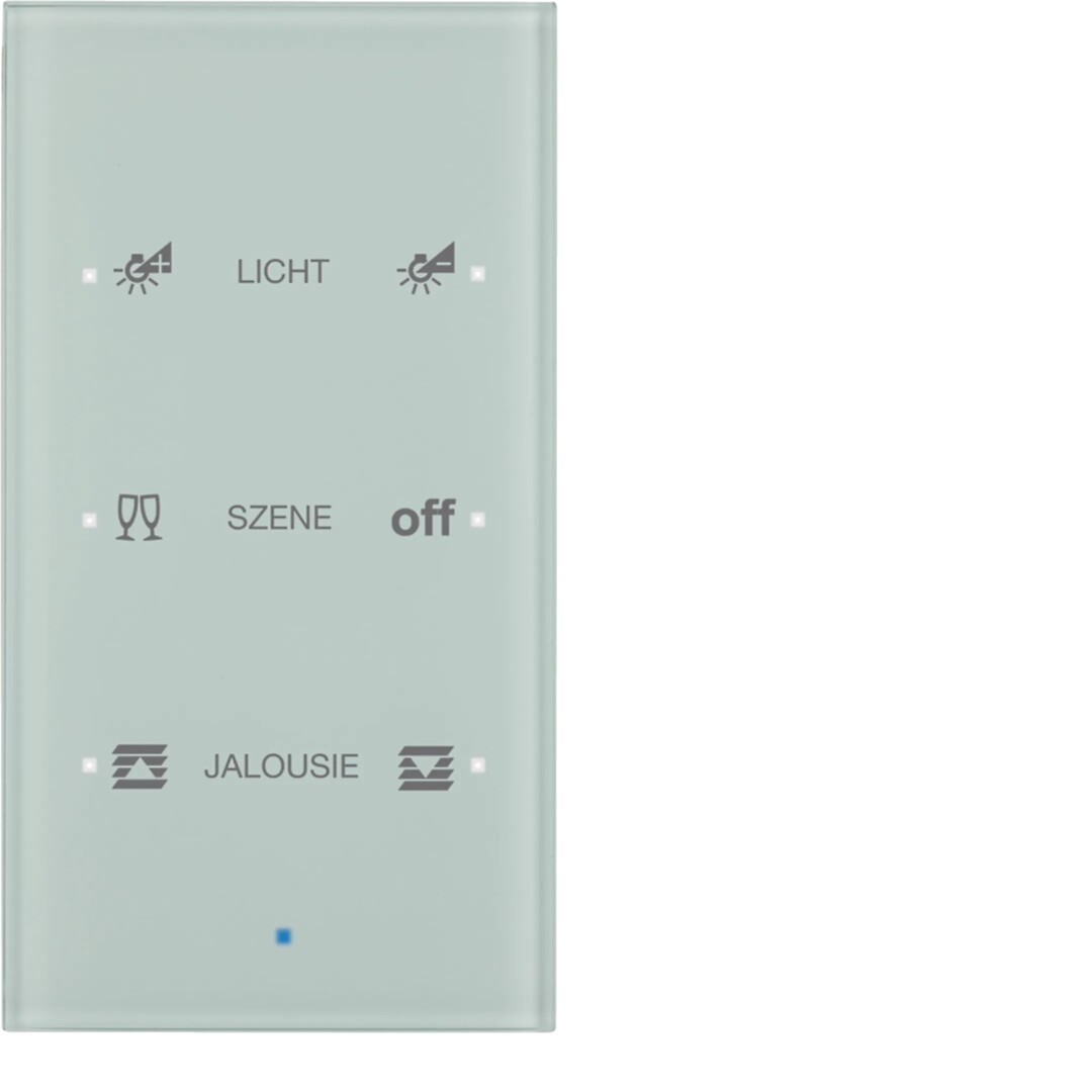 TS sensor 3 kanaler glass hvit med merking