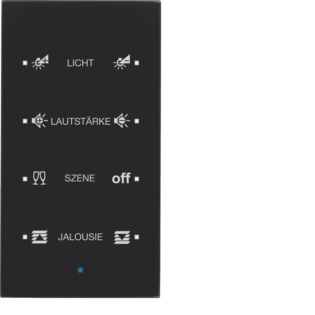 TS sensor 4 kanaler glass sort med merking