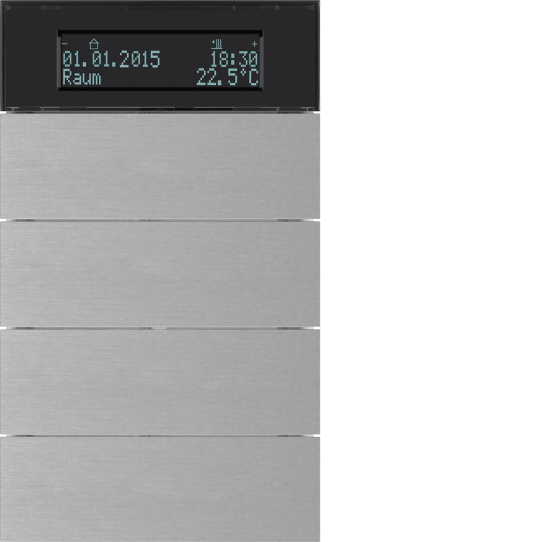 B.IQ 4 kanaler aluminium med termostat