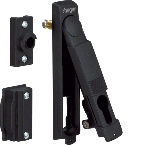 Dørlukker innfelt, for låssylinder 40/ 50mm, plomberbar, skap univers ip44