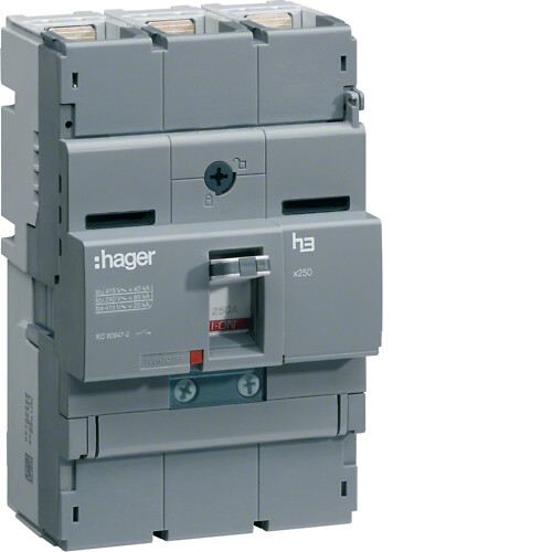 Effektbryter termisk – magnetisk, just. 3×79 – 125A (Ir 0,63-0,8-1xIn) Ik 40kA