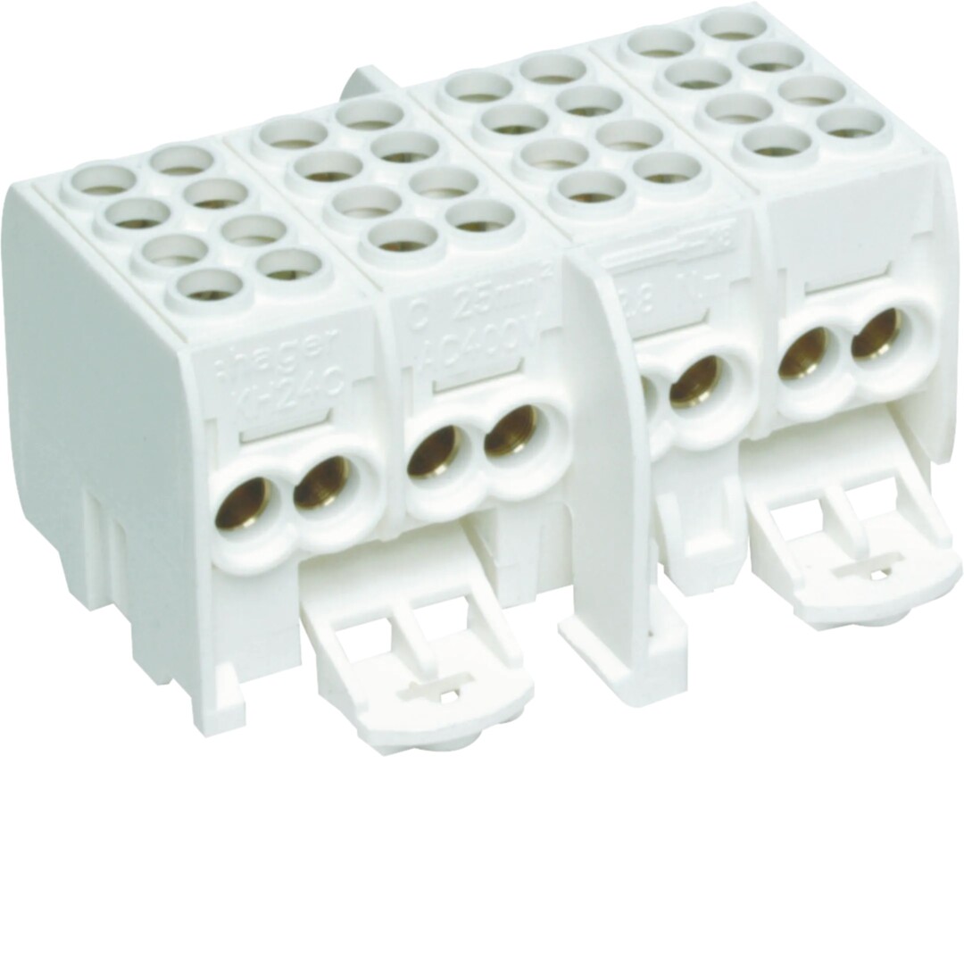 KOBL.STYKKE 4X25/4X16mm2 IP21
