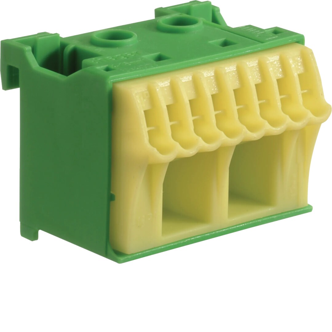 PE-klemme g/g, QuickConnect IP2x, for 8 stk 1,5/ 4  – 2 stk 1,5/ 25 mm2