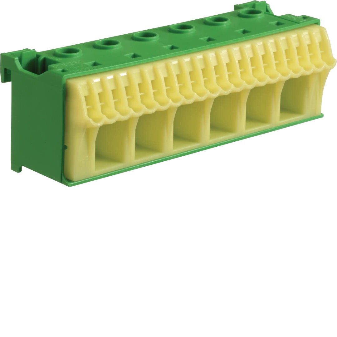 PE-klemme g/g, QuickConnect IP2x, for 20 stk 1,5/ 4 – 6 stk 1,5/ 25 mm2