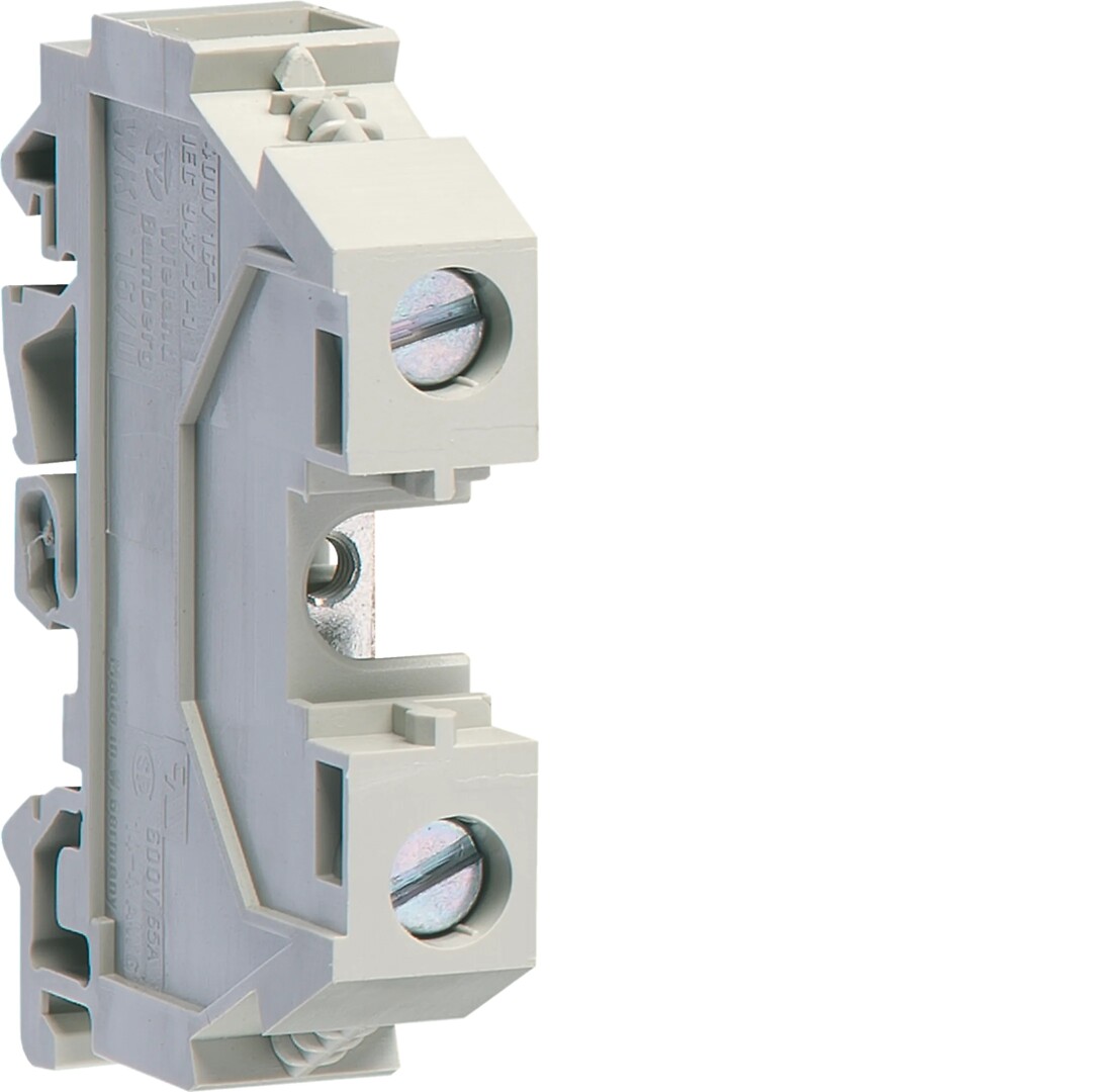 Rekkeklemme Fase, skrutilkobling 10mm2 bev ledning, 16mm2 helkjerne, 76A 400 V