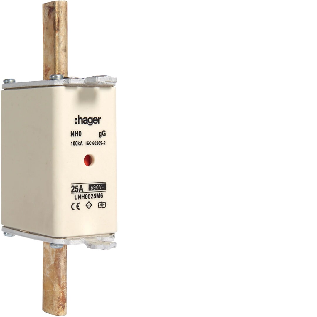 NH sikringer gG, 00-1-2-3, 10-400A, 690VAC