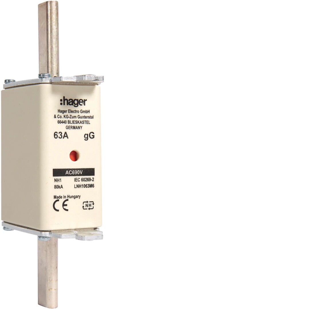 NH sikringer gG, 00-1-2-3, 10-400A, 690VAC