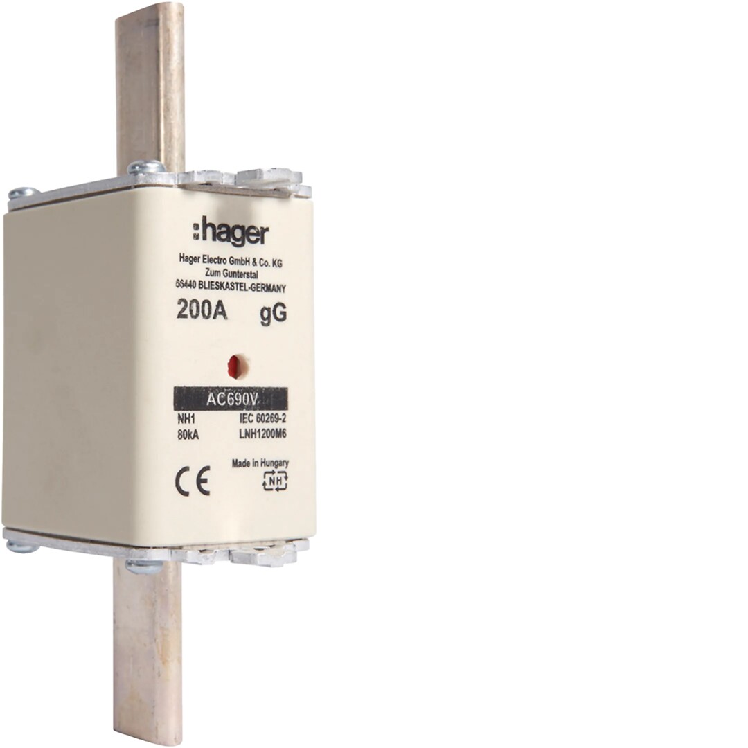NH sikringer gG, 00-1-2-3, 10-400A, 690VAC