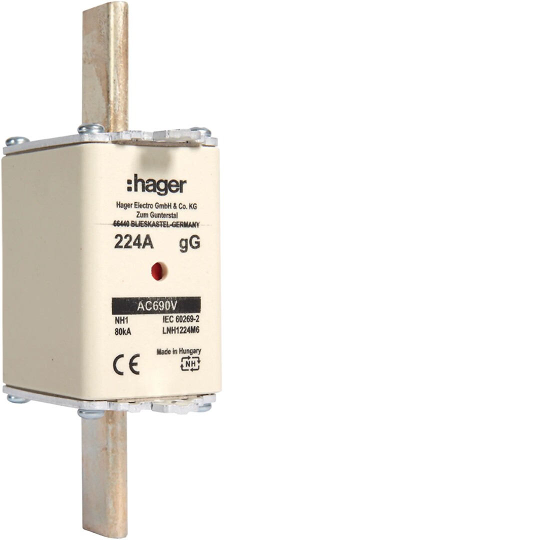 NH sikringer gG, 00-1-2-3, 10-400A, 690VAC