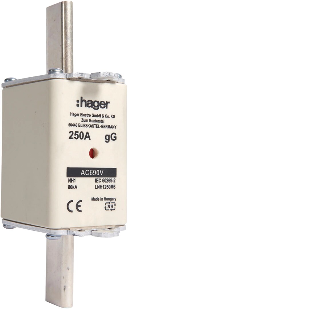 NH sikringer gG, 00-1-2-3, 10-400A, 690VAC