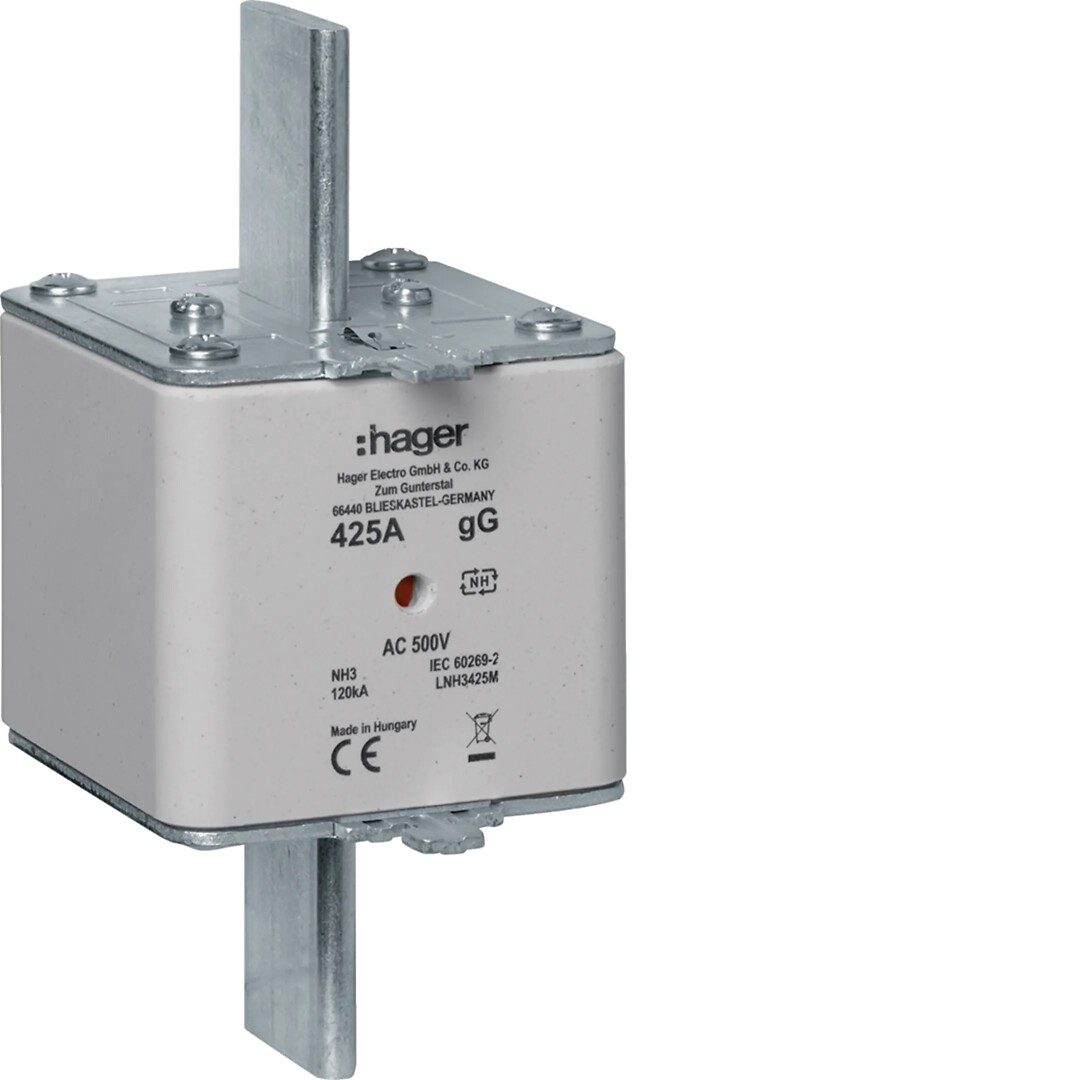 NH sikringer gG, 3, 425-630A, 500VAC