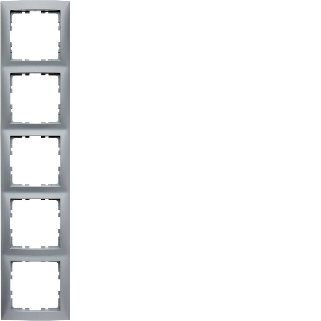 S.1 Berker ramme 5 hull aluminium