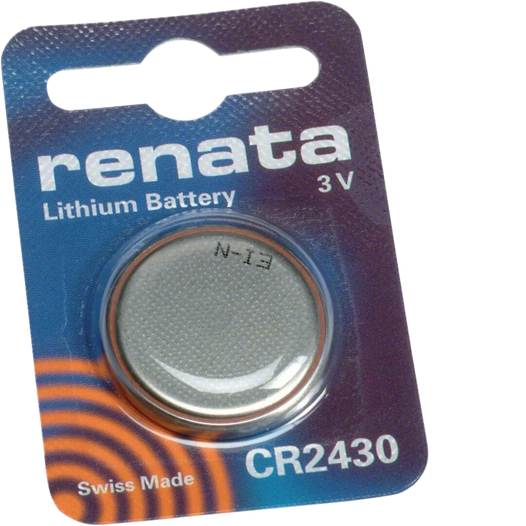 CR2430 3 V Batteri for tebis KNX RF brytere TDxxx, TU4xx og WYTxxxF