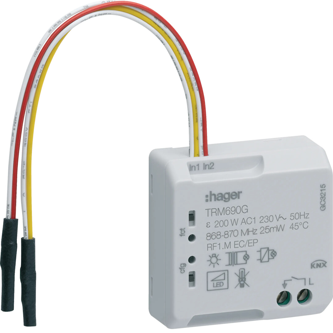 KNX RF binærutgang 200 W, Quicklink