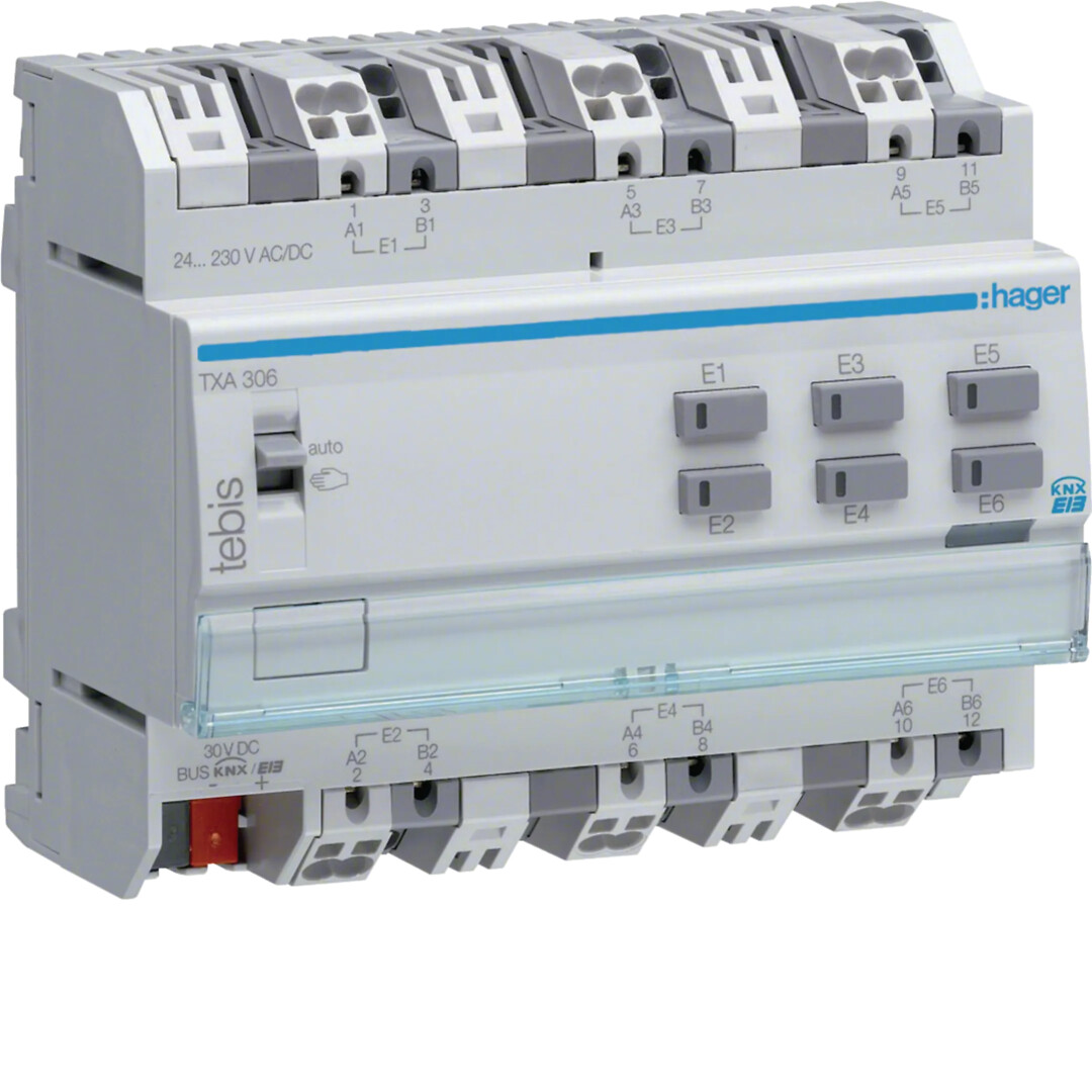 BINÆRINNGANG 6-KANAL UNIVERSAL 24V – 230 V AC/DC OG POTENSIAL FRI