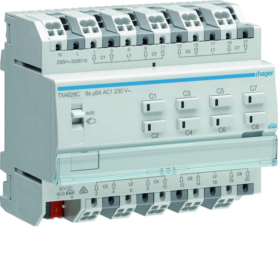 KNX PERSIENNEAKTOR 8 KANAL 230V MODULÆR