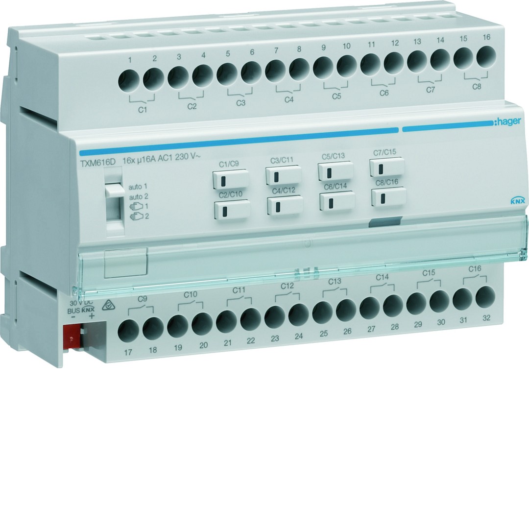 KNX BINÆRUTGANG 16 x 16A MODULÆR