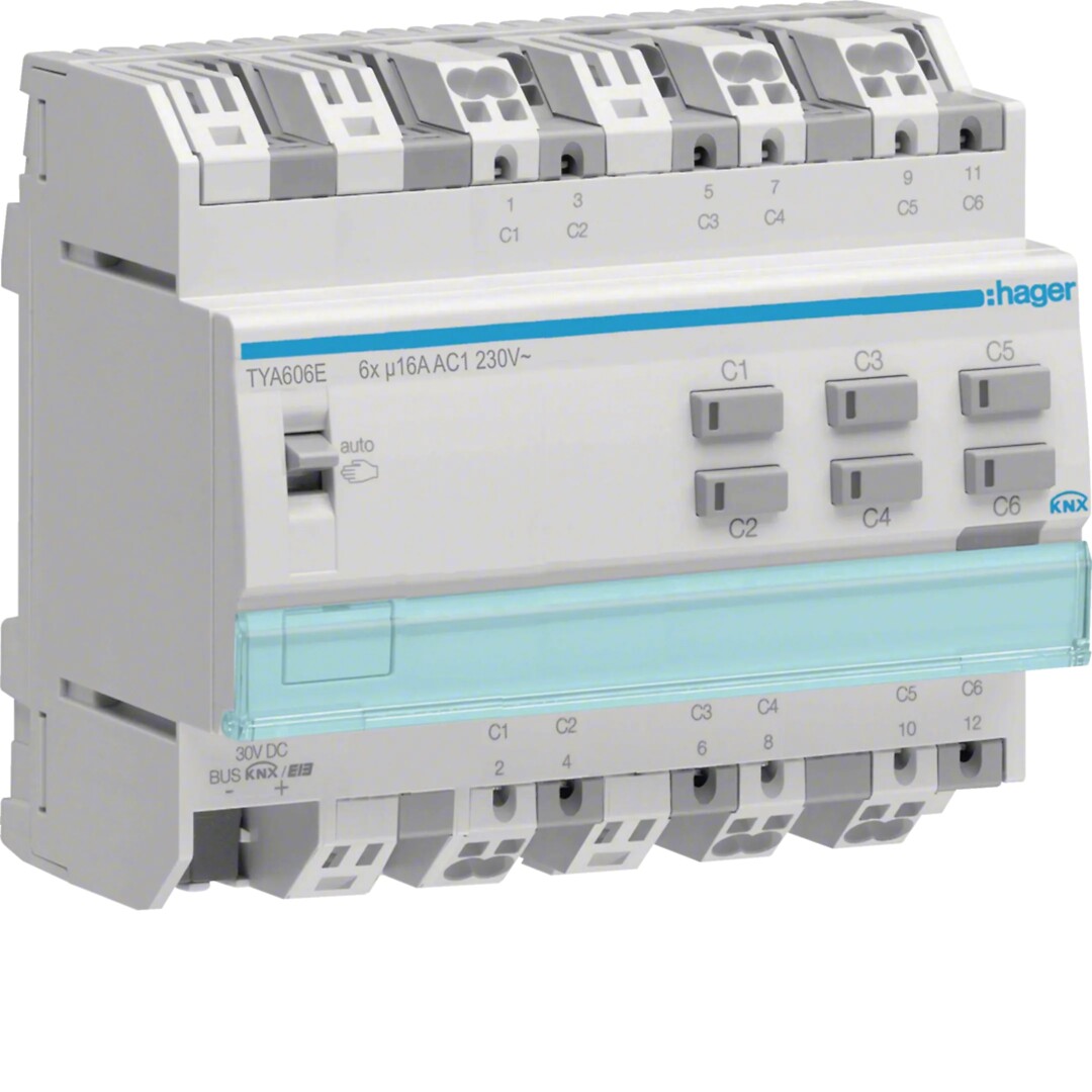 KNX BINUTG 6x16A C-LAST ST.MÅL