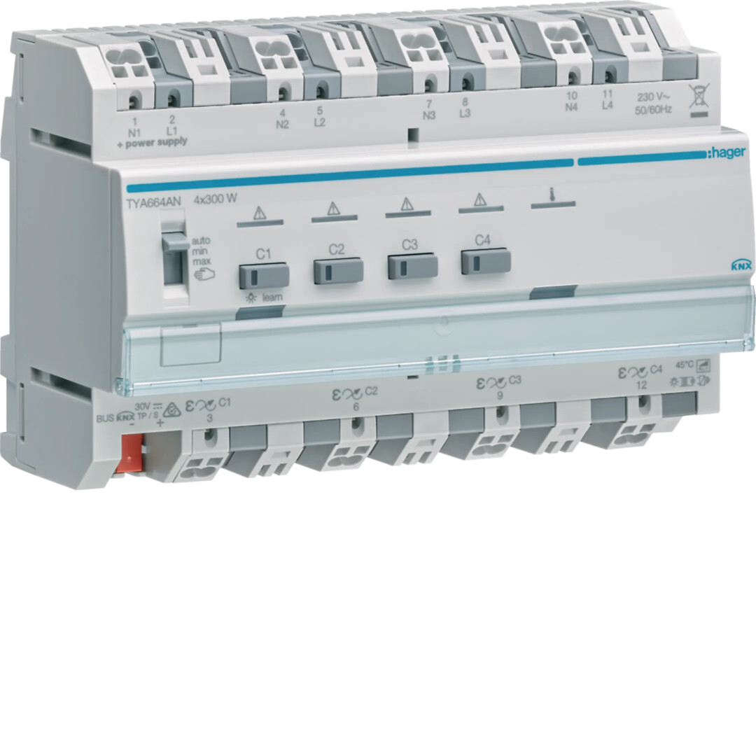 KNX UNIVERSALDIMMER 4×300 W