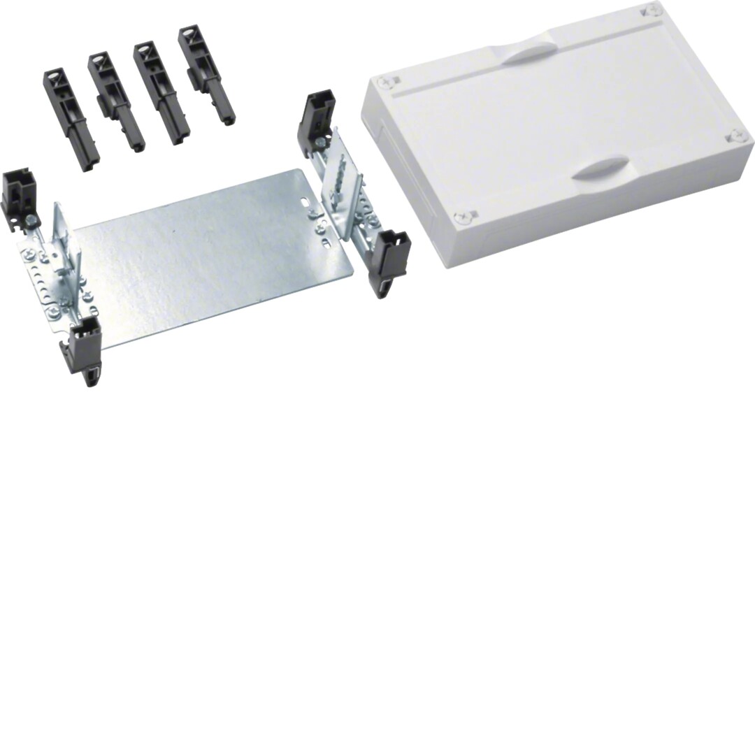 univers N kit, montasjeplate – justerbar dybde, tett deksel, h150xb250mm