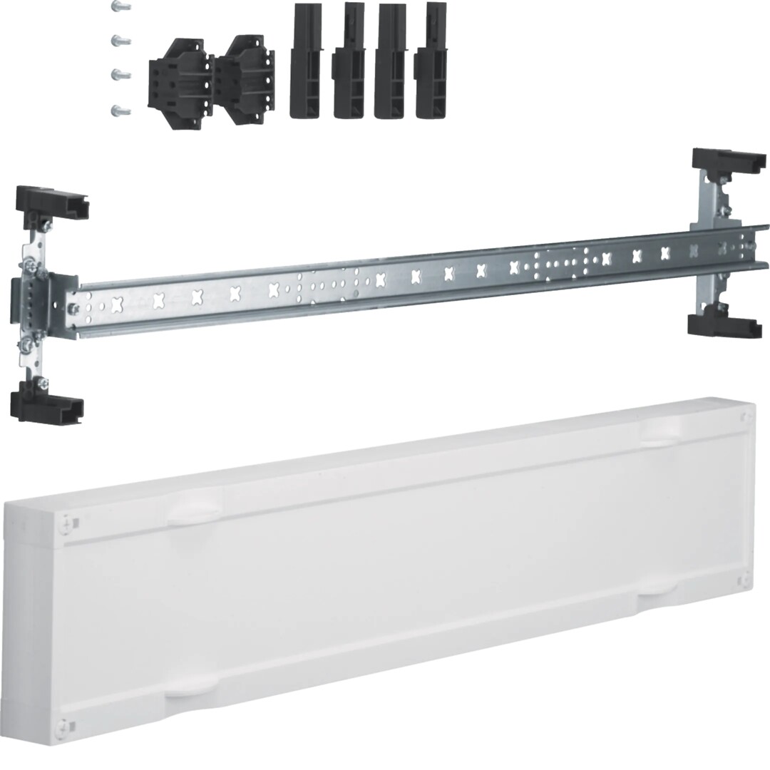 univers N kit, senket din-skinne, for rekkeklemmer e.l, tett deksel, h150xb750mm