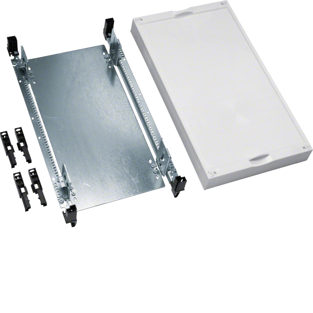 univers N kit, montasjeplate – justerbar dybde, tett deksel, h450xb250mm