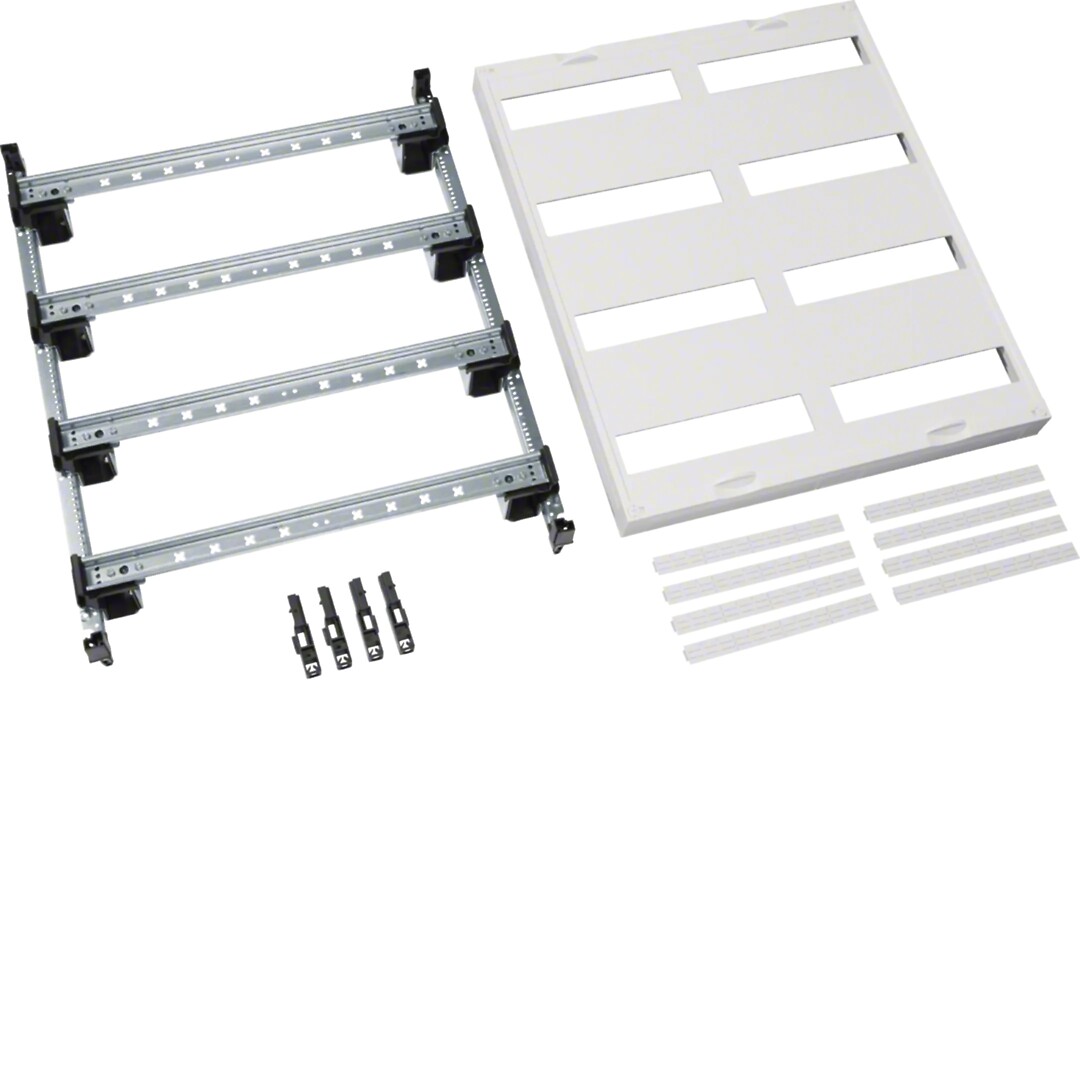 univers N kit, din-skinne 8×12-mod, slisset deksel, h600xb500mm