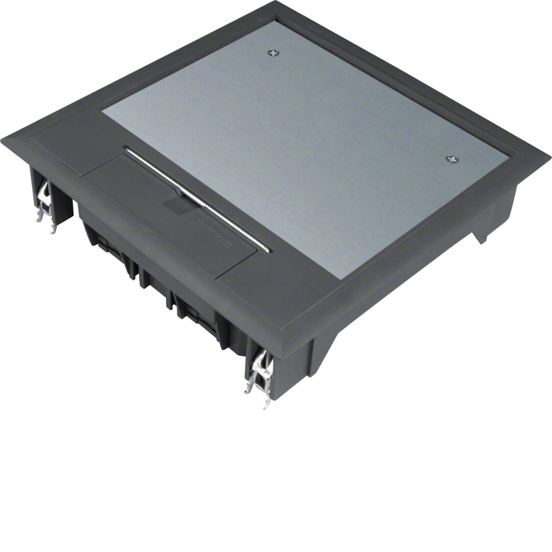 Gulvboks Q06, 5mm lokk, svart farge
