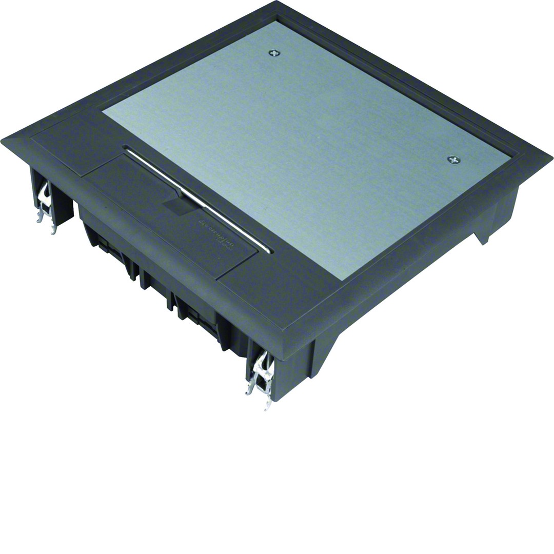 Gulvboks Q06, 5mm lokk, svart farge