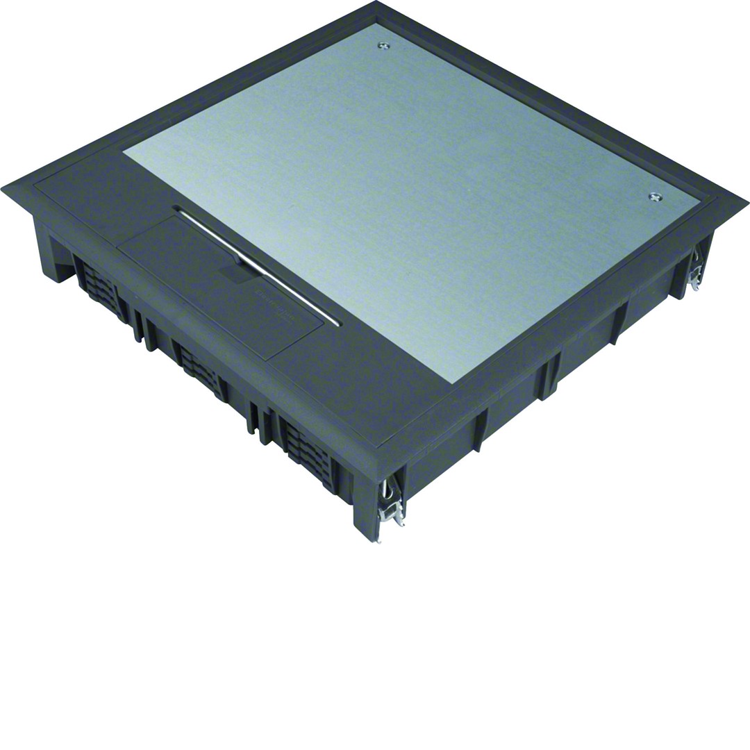 Gulvboks Q12, 12mm lokk, svart farge