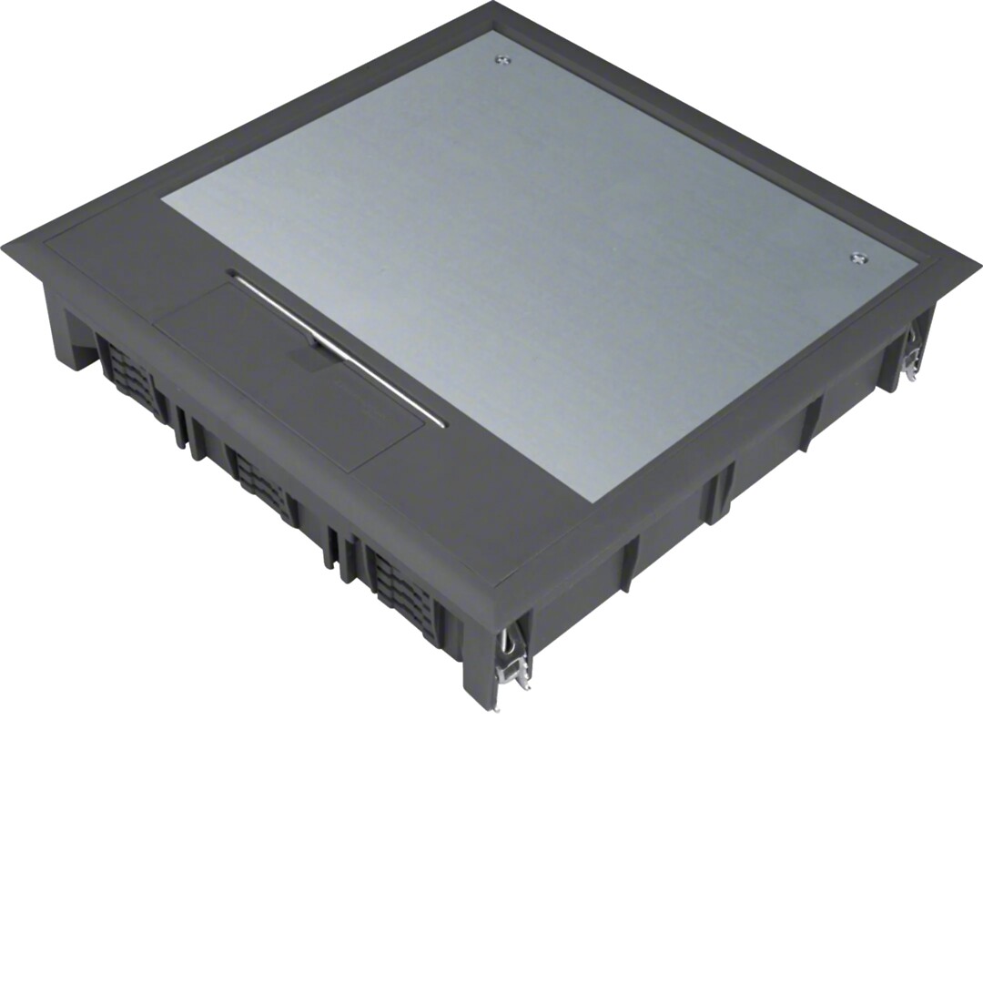 Gulvboks Q12, 12mm lokk, svart farge