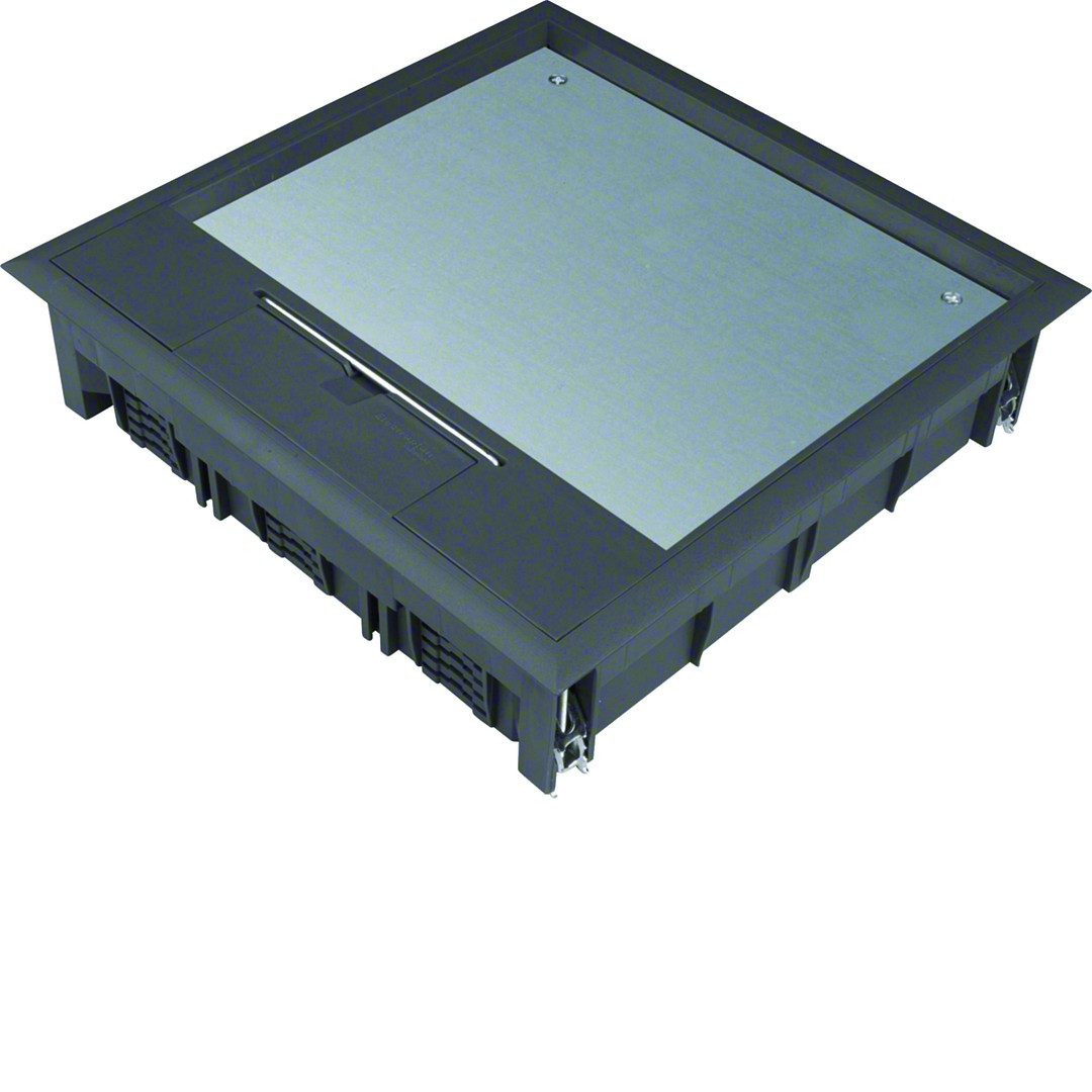 Gulvboks Q12, 12mm lokk, svart farge