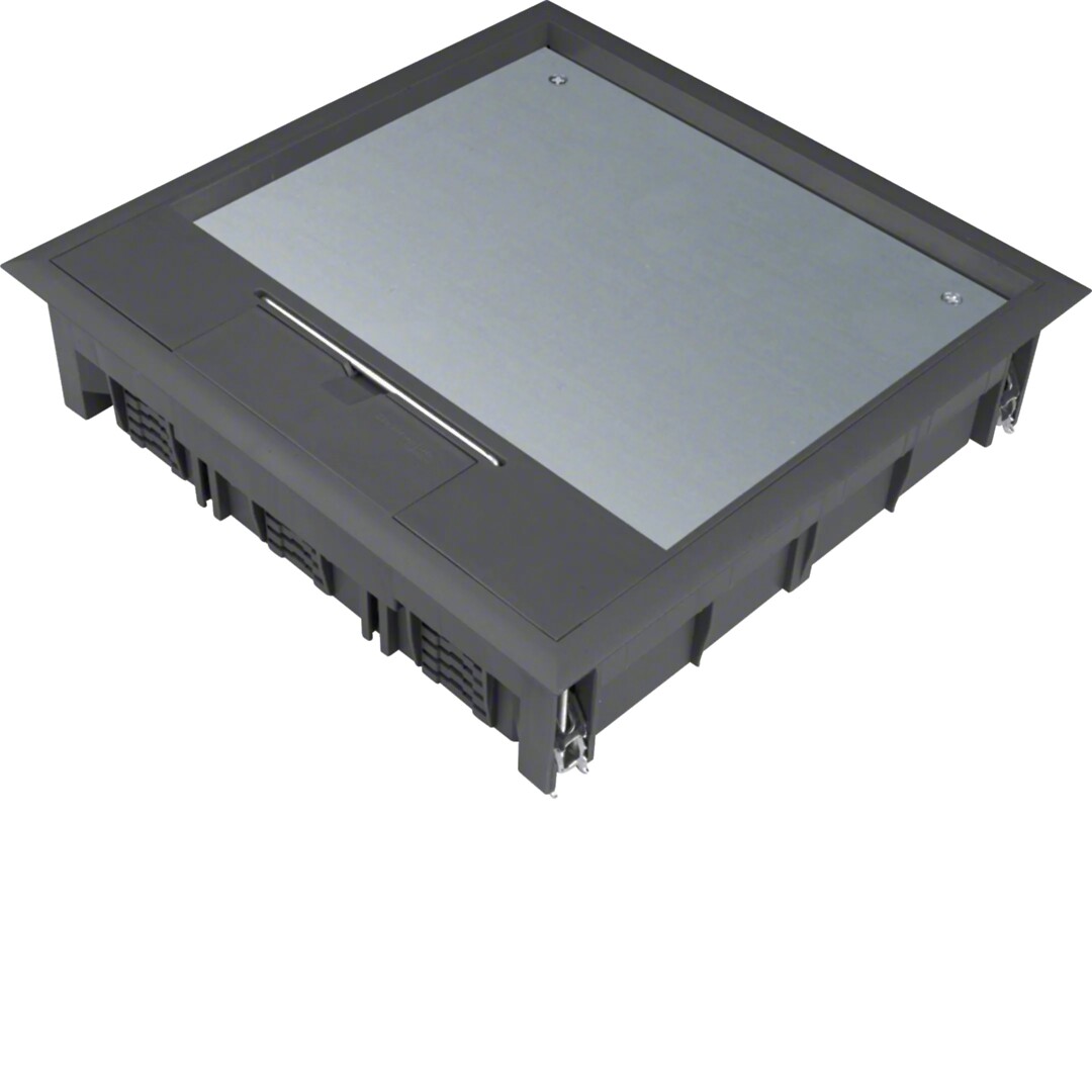 Gulvboks Q12, 12mm lokk, svart farge