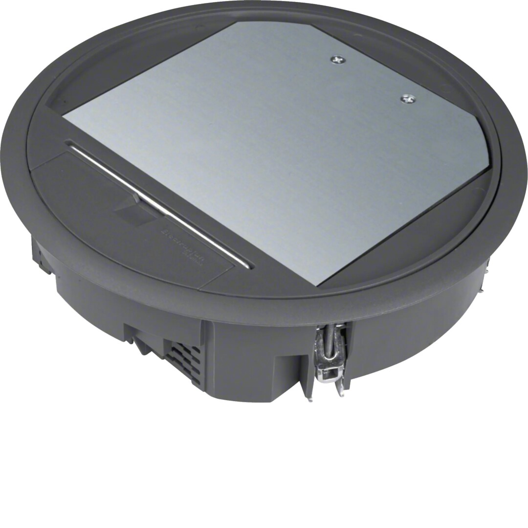 Gulvboks R06, 5mm lokk, svart farge