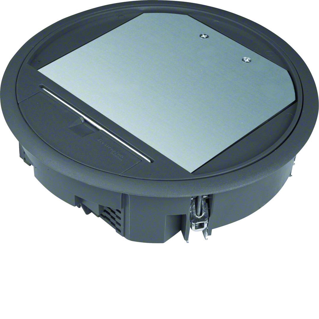 Gulvboks R06, 5mm lokk, svart farge