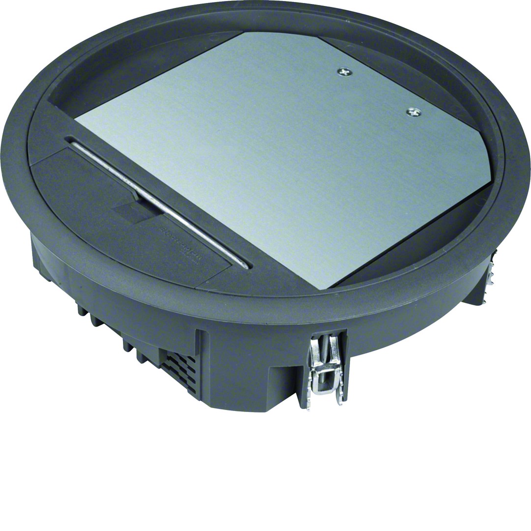 Gulvboks R06, 12mm lokk, svart farge