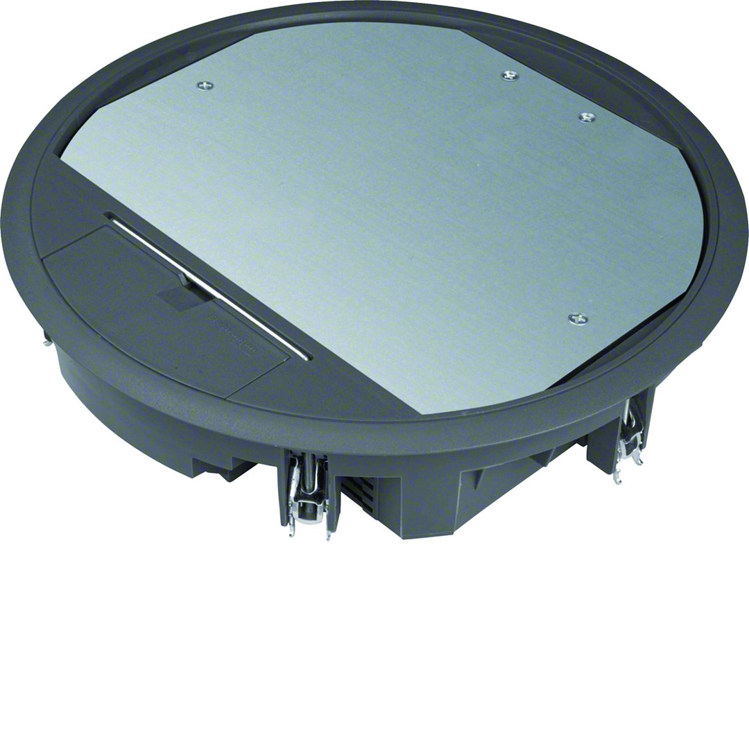 Gulvboks R10, 5mm lokk, svart farge
