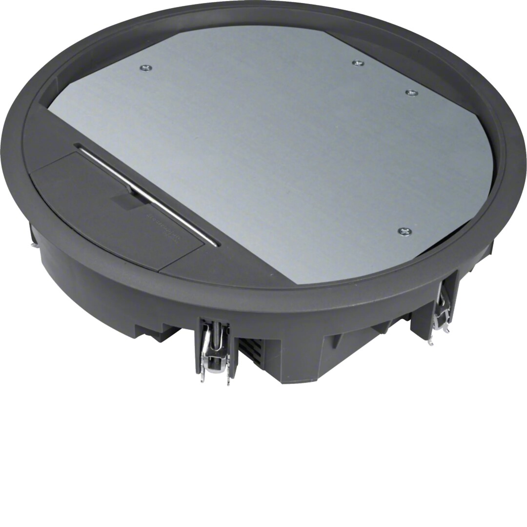 Gulvboks R10, 12mm lokk, svart farge
