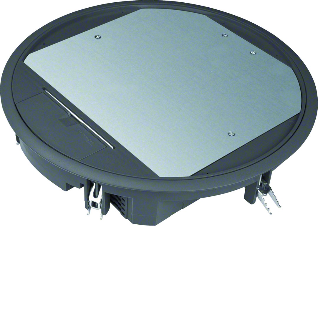 Gulvboks R12, 5mm lokk, svart farge