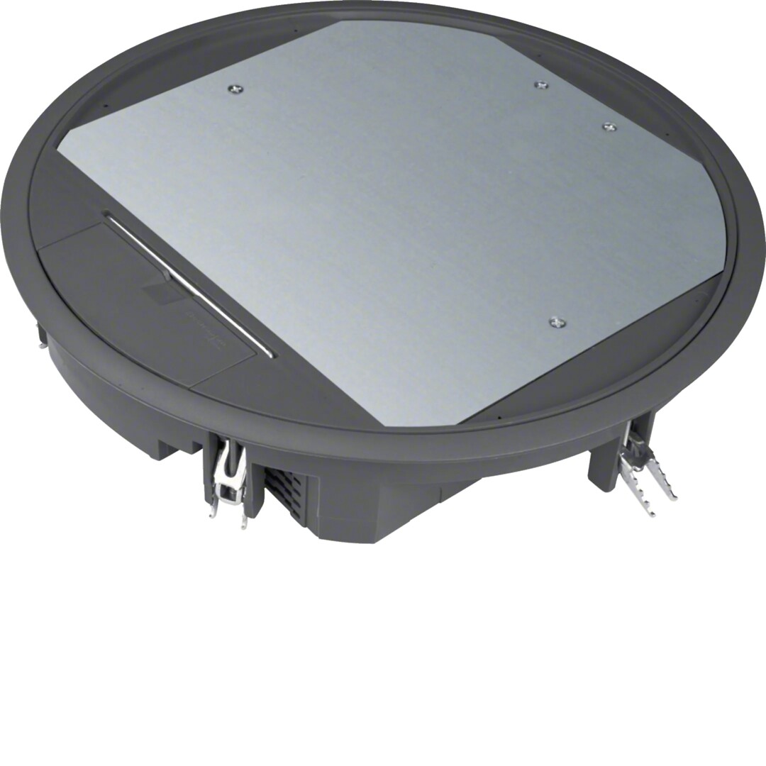Gulvboks R12, 5mm lokk, svart farge